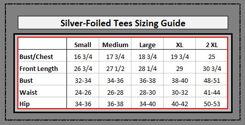 Tee Size Guide